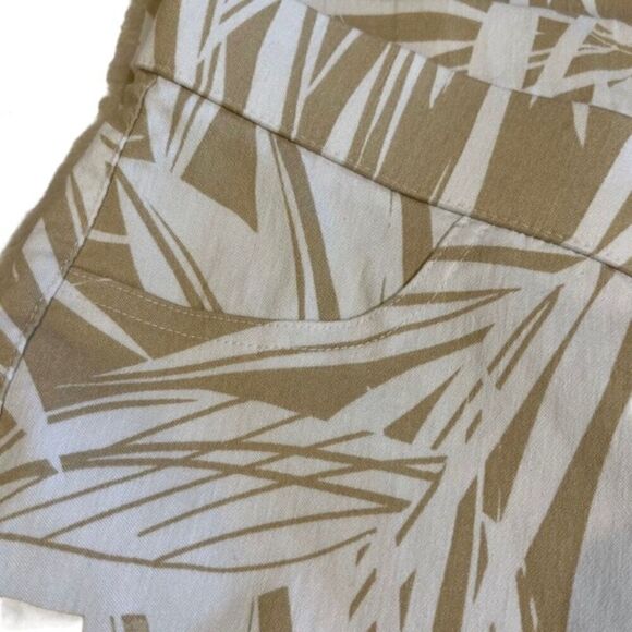 Zac & Rachel Women's Palm Leaf Print Pants Stretch Fit Size 8 - Picture 7 of 11